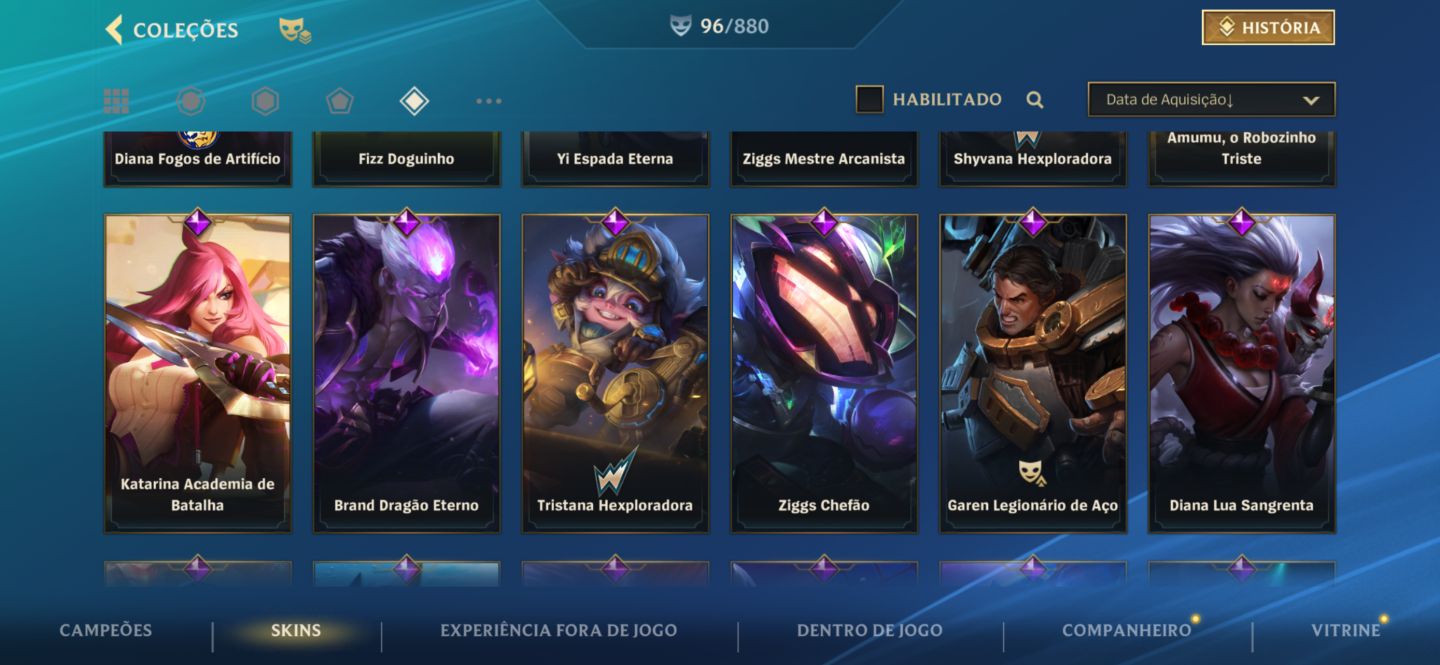 Conta LoL BR | Mestre III | 96+ Skins