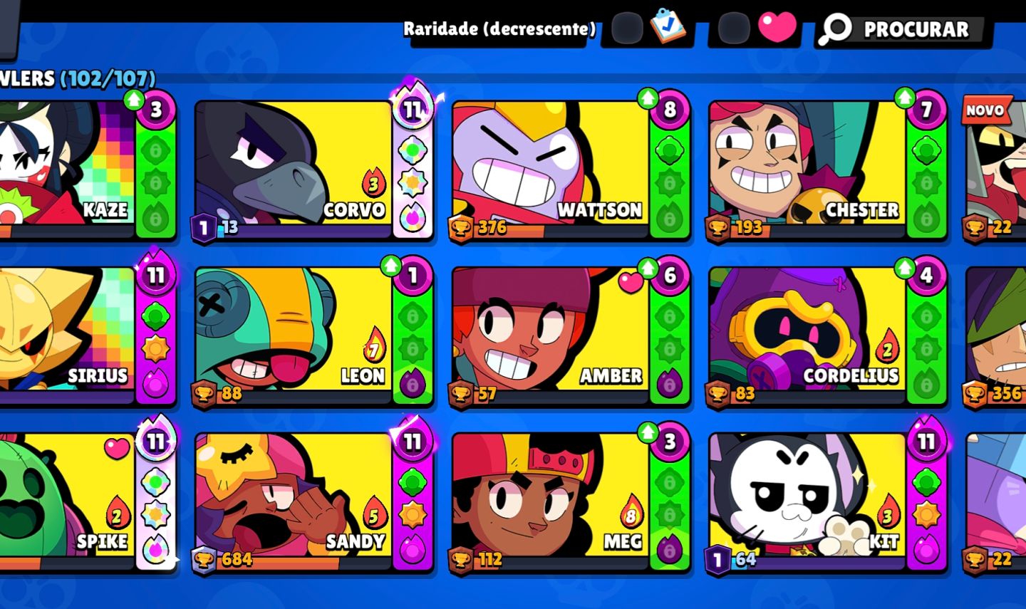 CONTA DE BRAWL STARS, CLASH ROYALE E CLASH OF CLANS COM SKIN RARAS