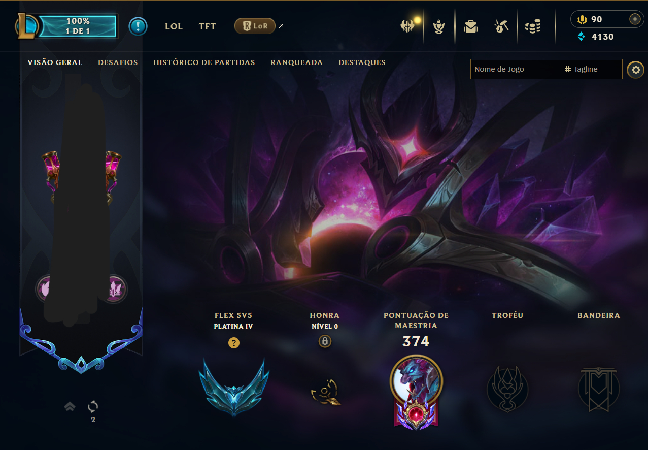 Conta recheada de skins otima conta para iniciar