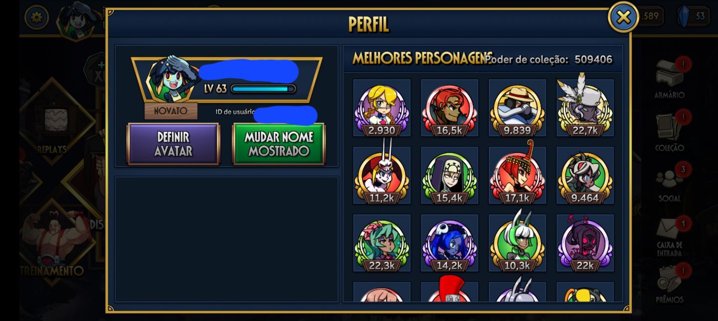 CONTA DE SKULLGIRLS À VENDA!