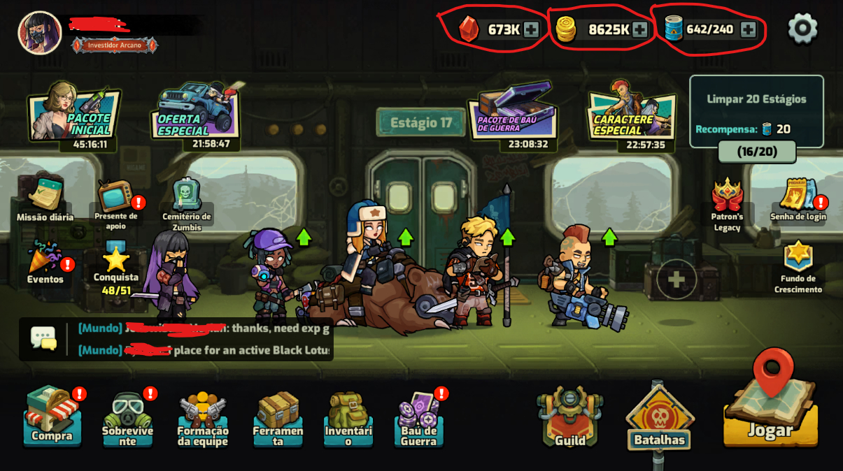 ZOMBIE WARFARE - THE DEATH PATH | CRISTAIS | OURO | CHIPS | ANDROID & IOS