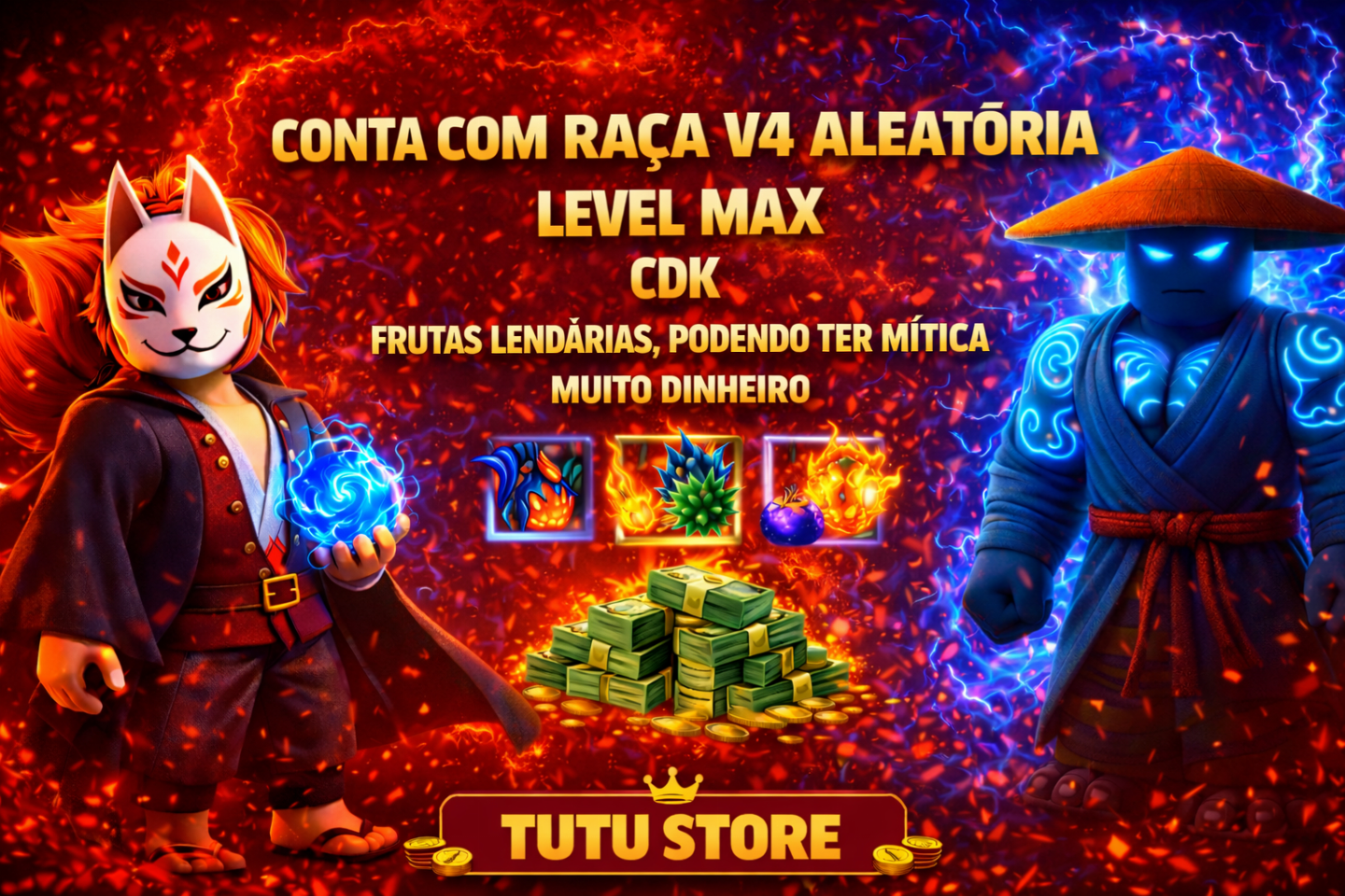 Blox fruits /TUTU STORE A MELHOR LOJA DO MERCADO