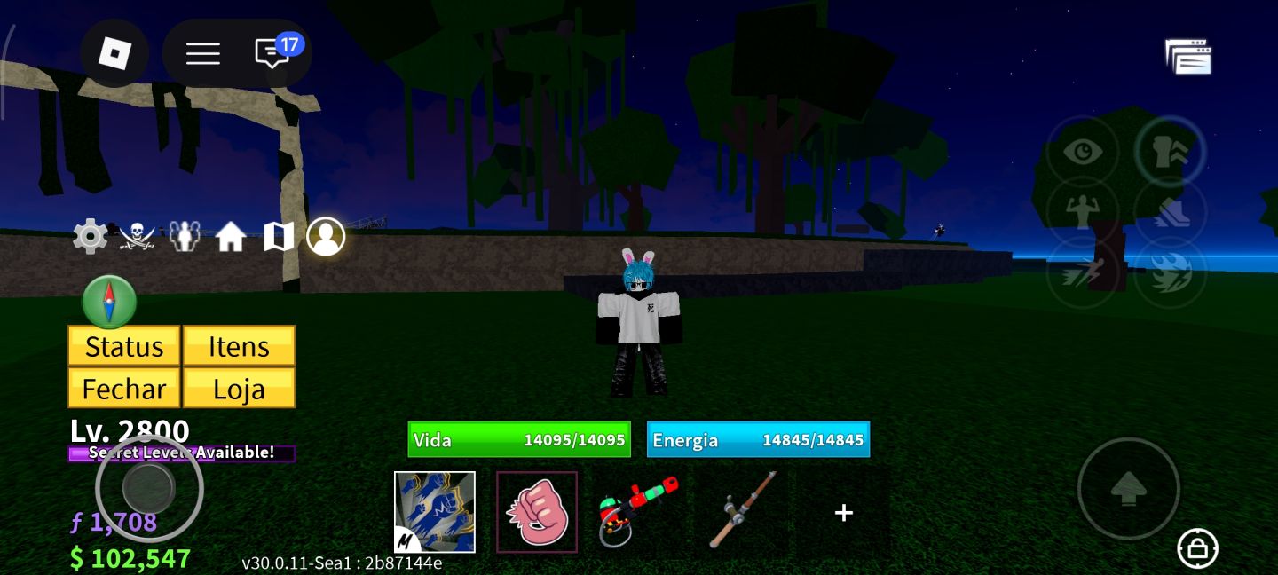 Conta BLOX FRUITS simples