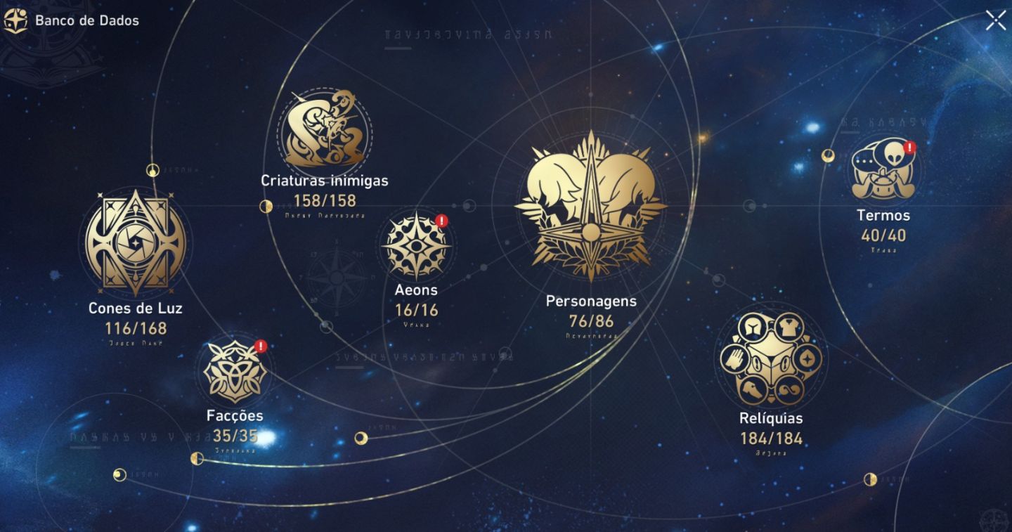 CONTA END GAME HONKAI STAR RAIL COM 53 CINCO ESTRELAS AO TODO