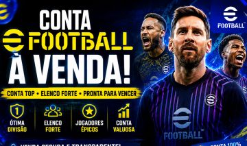 Conta de efootbool a venda com time da França e vários técnicos