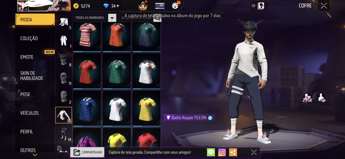 Conta Free Fire para iniciante exigente | Coleção de Skins, Armas e Itens raros