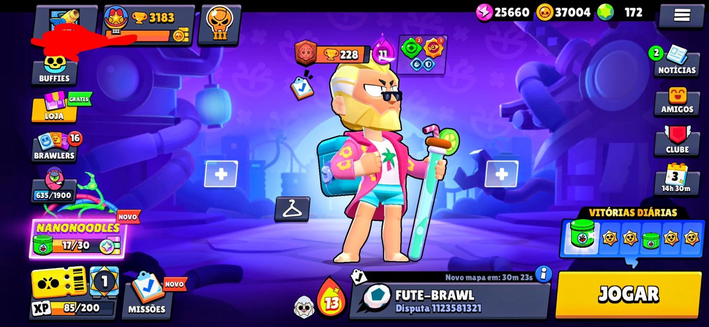 Conta brawl stars com skins raras e misticas