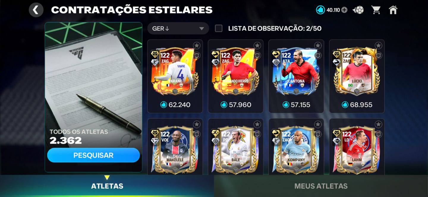 GER 125 | SHEVCHENKO 126 + MARQUINHOS 126 + SNEIJDER 126 + 40K FRAGMENTOS