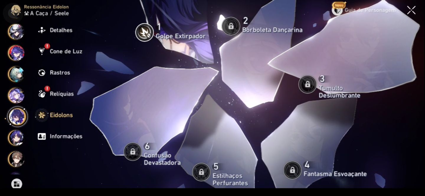 Conta HONKAI STAR RAIL | NÍVEL 70 | VÁRIOS 5 ESTRELAS, CONES E SKINS, ETC.
