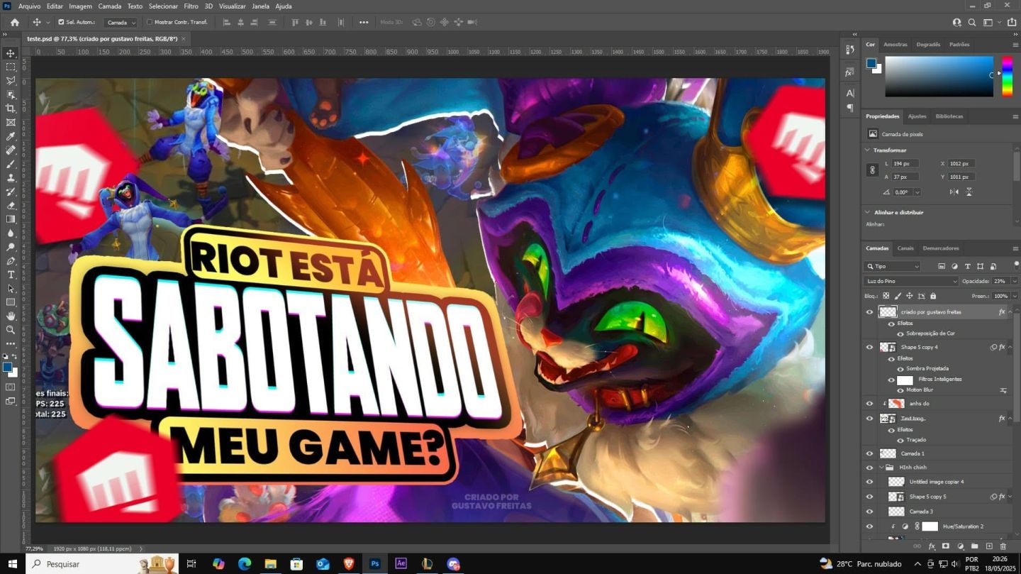 DESIGNER PROFISSIONAL ! (THUMBNAIL, BANNERS, OVERLAYERS..)