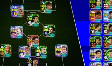 Contas de efootboll, força 2002 com vários jogadores raros