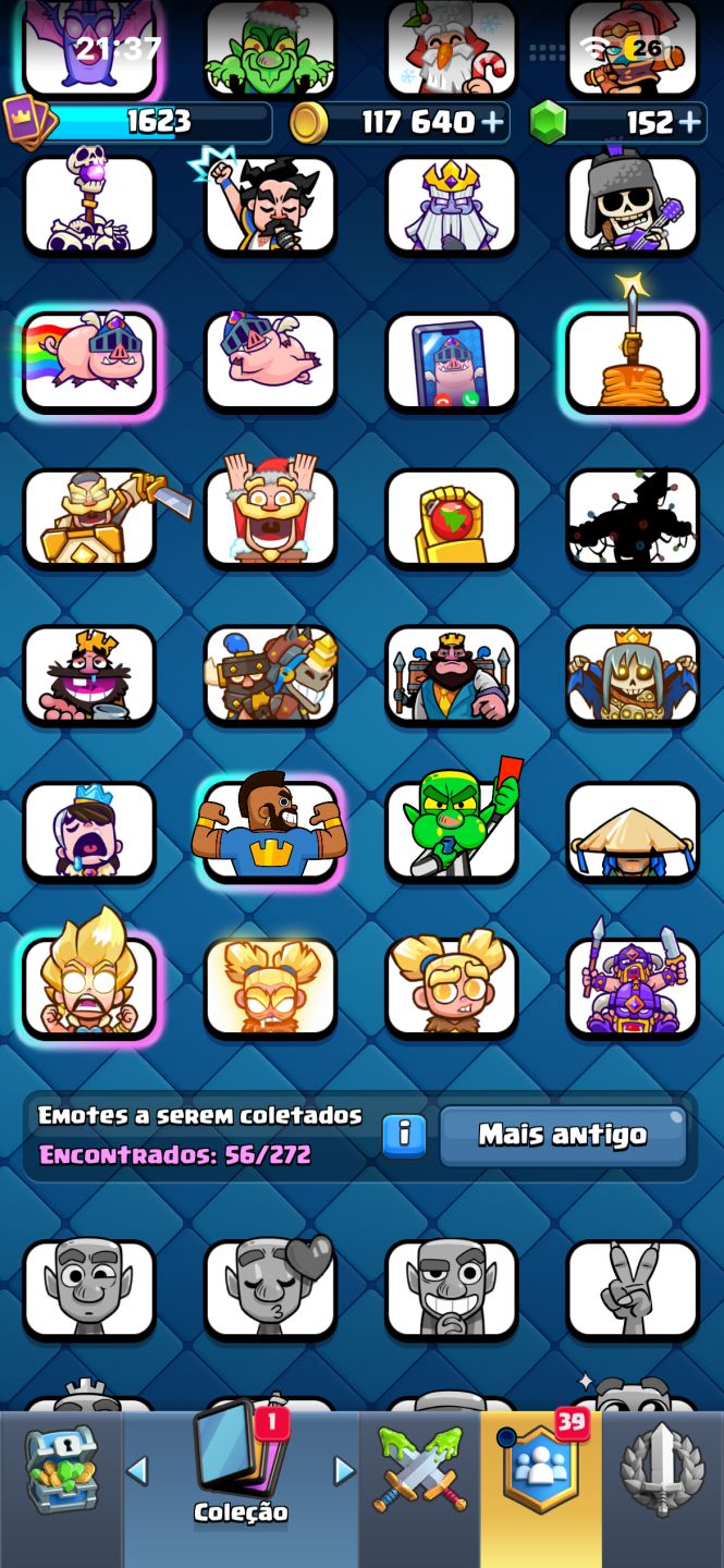 Conta clash royale 13750 troféus level 16