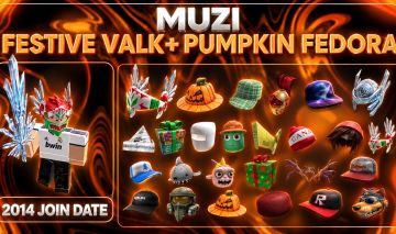 Conta de Roblox com Festive Valkyrie + Pumpkin Fedora (VRF)