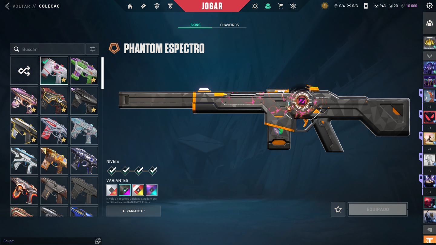 Conta Riot com skins no valorant, skins no lol e skins no TFT.