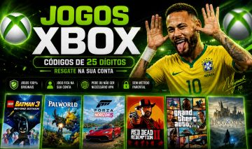 Jogos de Xbox com Código De 25 Digitos, sem Método Parental