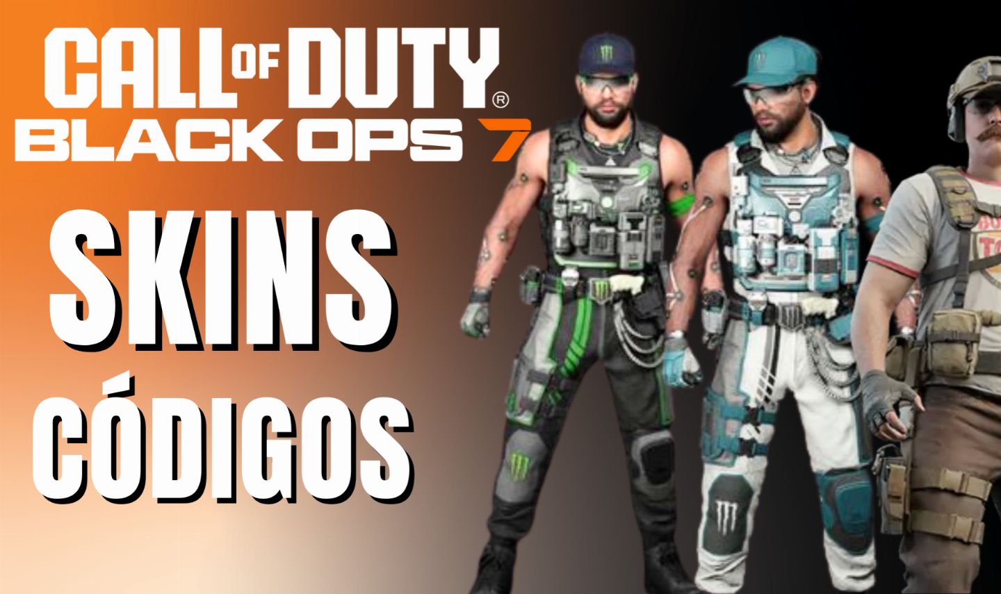(+ BARATO) CÓDIGO/SKINS BO7 - Black Ops 7|WZ| MONSTER| MULLER MILK| CALLING CARD