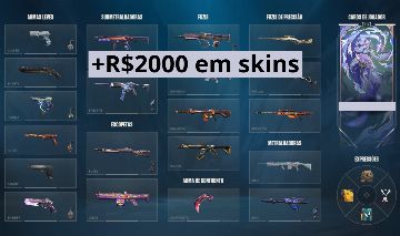 Conta Valorant Pacote VCT LOCK IN, VCT Karambit 2025+R$2000 Investidos+R$1000LoL
