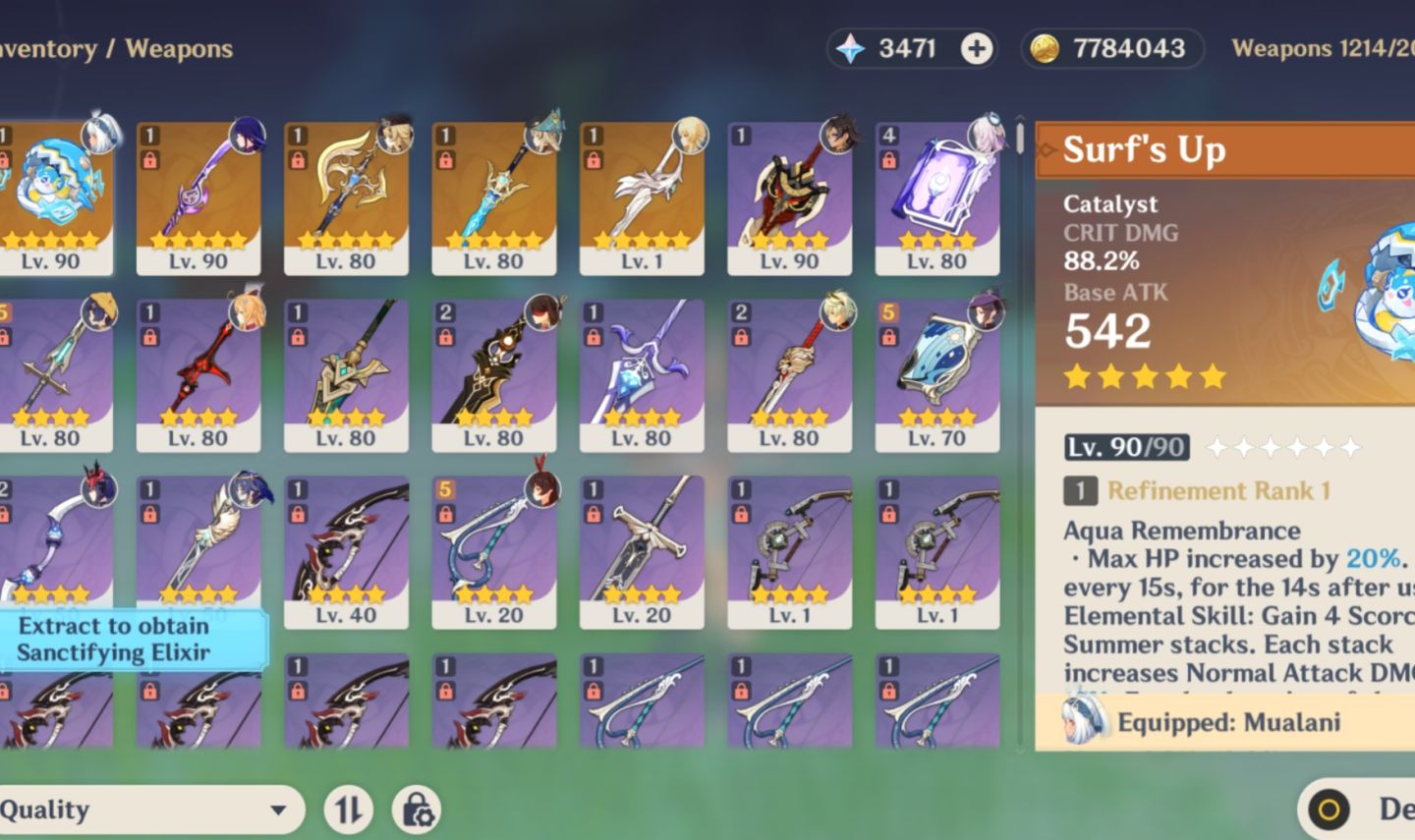 NA AR55 MUALANI + BIS SHOGUN + BIS NAVIA CITLALI ETC