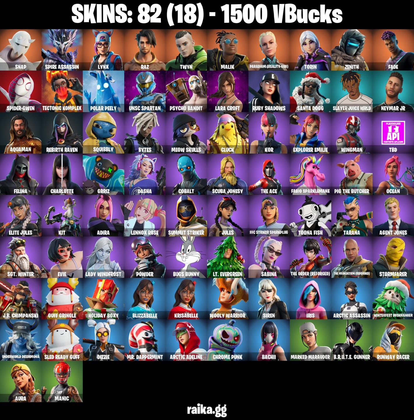 82 skins lara croft