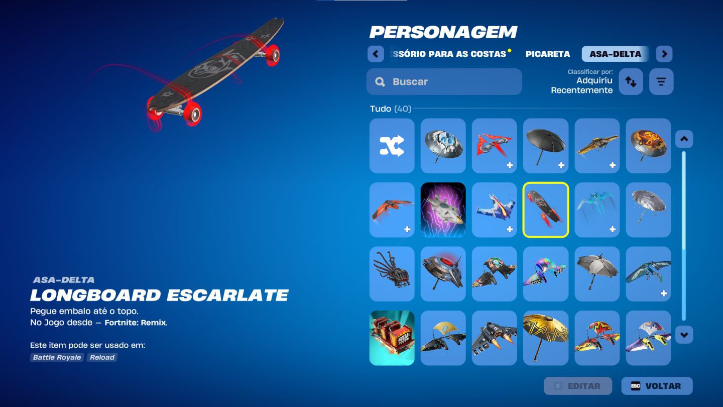 CONTA FORTNITE/RL/EPIC GAMES