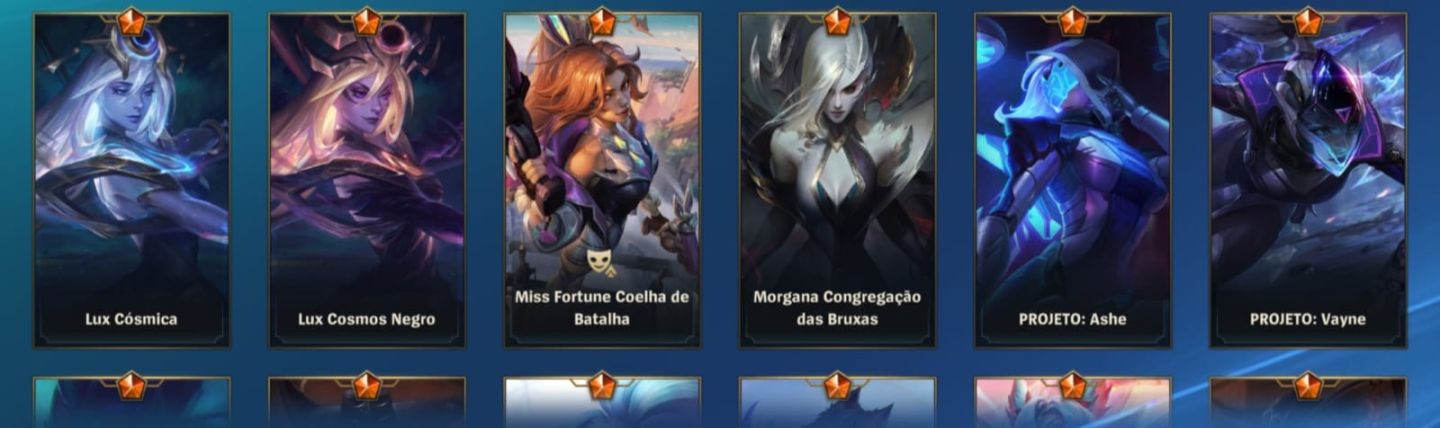 Wild Rift conta - 130+ skins, Full champs e NV300+