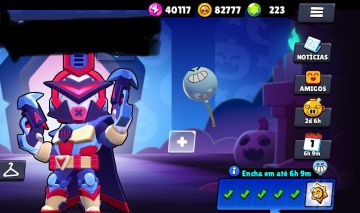 CONTA DE BRAWL STARS MUITO GEMADA E COM SKINS DE PASSES ANTIGOS TODAS!