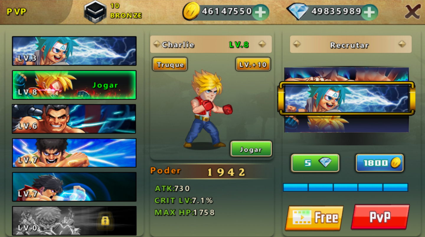 CONTA KUNG-FU ATTACK | OURO + DIAMANTE + CASH | ANDROID APENAS