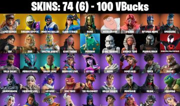 CONTA FORTNITE COM 74 SKINS LINA SCOUCH/CLOUD STRIKER/HADES/SPIDER MAN/OSCAR