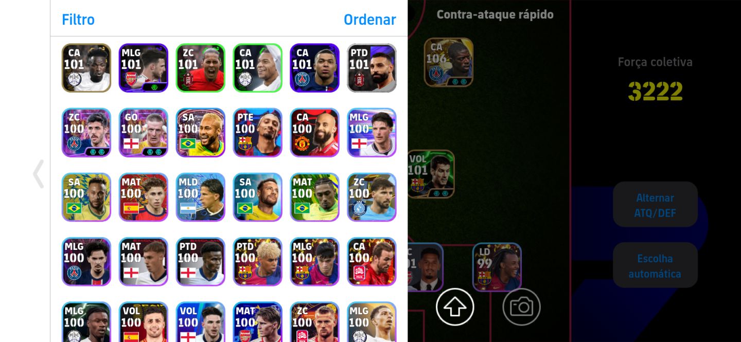 Conta de efootbal mobile