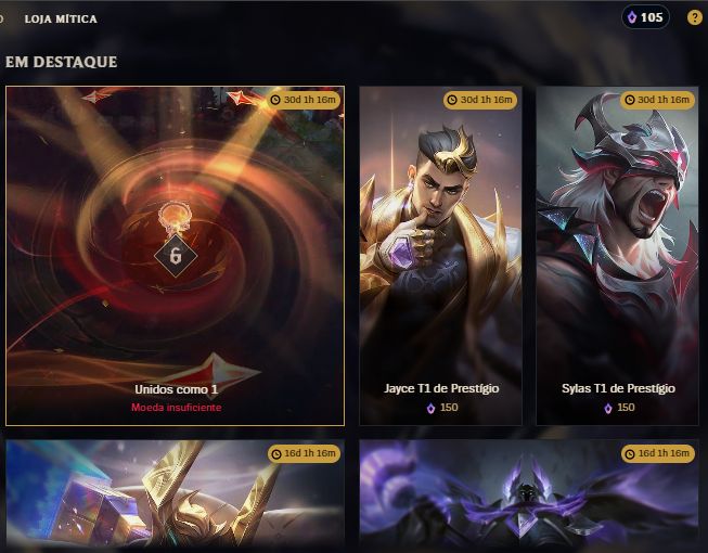 CONTA LOL ESMR 1 | LEVEL 273 | 120 SKINS | FULL CHAMPS | FULL ACESSO |EX DIAMOND