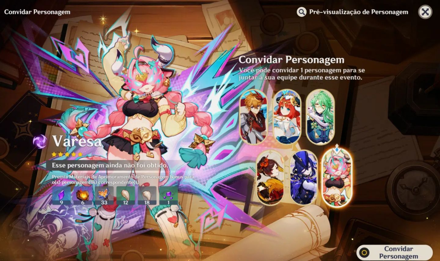 Completo agora para você o evento de convidar 1 personagem de presente (T5 FREE)