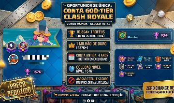 CONTA PRO CLASH ROYALE: 100% SEGURA (SUPERCELL ID) | 14 EVOS | RECURSOS ALTOS!