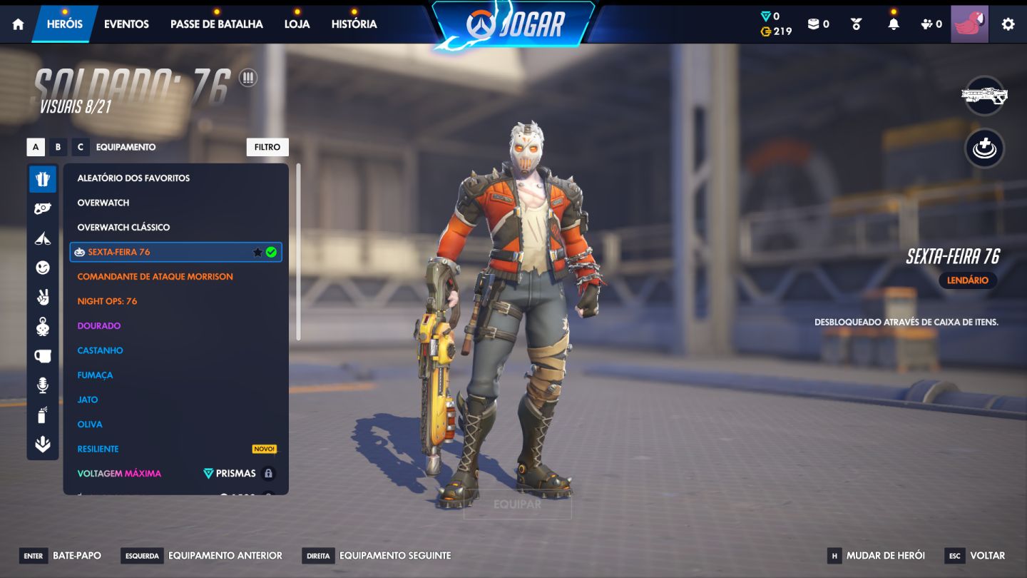 Conta antiga 201 skins 30+ lendarias, 2 armas douradas