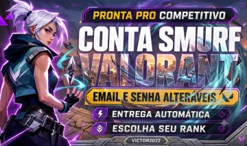 [BLACK FRIDAY] Conta smurf valorant. Escolha seu rank. Entrega automática.