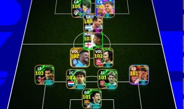 CONTA EFOOTBALL 3196 DE FORÇA COM MESSI 106 NEYMAR 102 GRIEZMANN 105