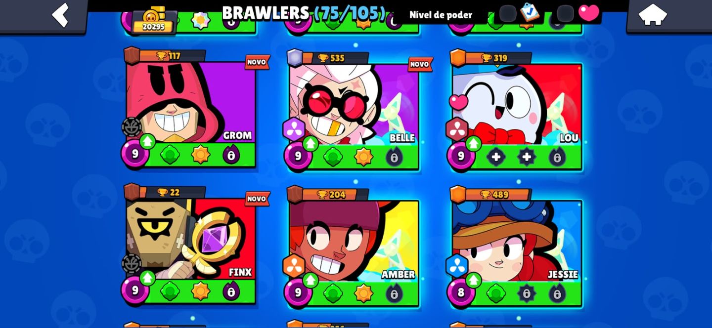 CONTA BRAWL STARS COM MUITAS SKINS E BRAWLERS UPADOS