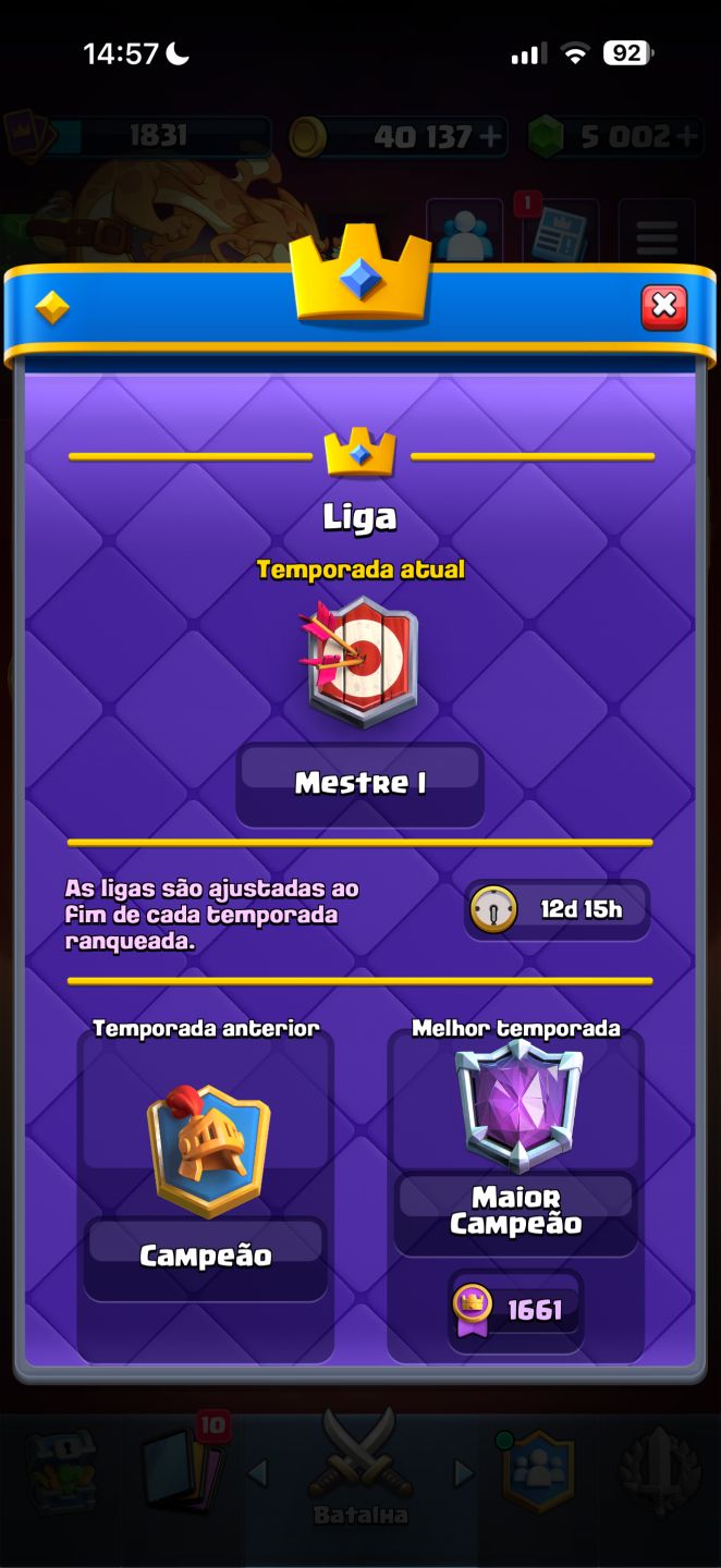 CONTA CLASH ROYALE GEMADA PRO PLAYER