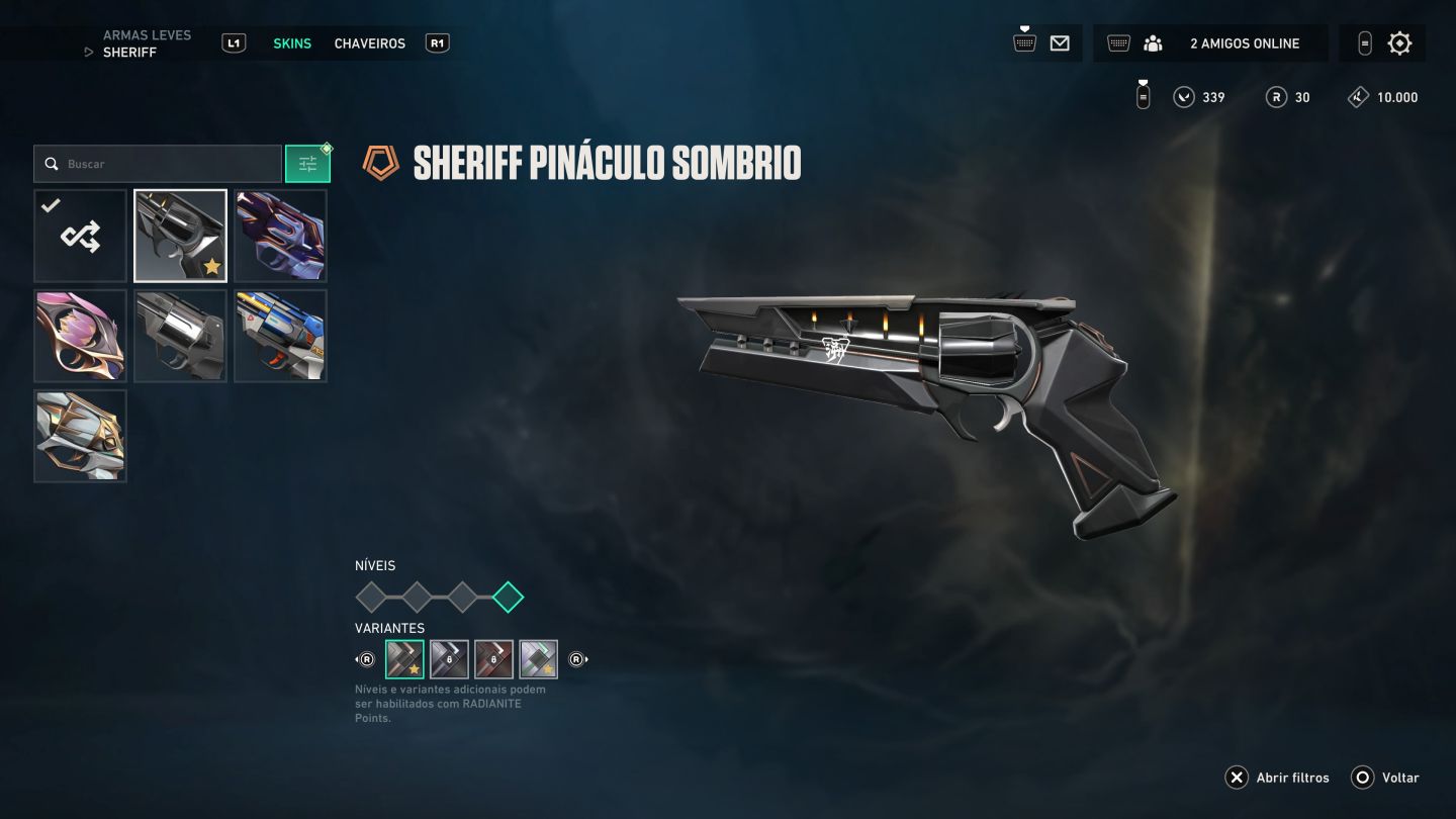 Conta de Valorant nível 161 com 33 skins de loja