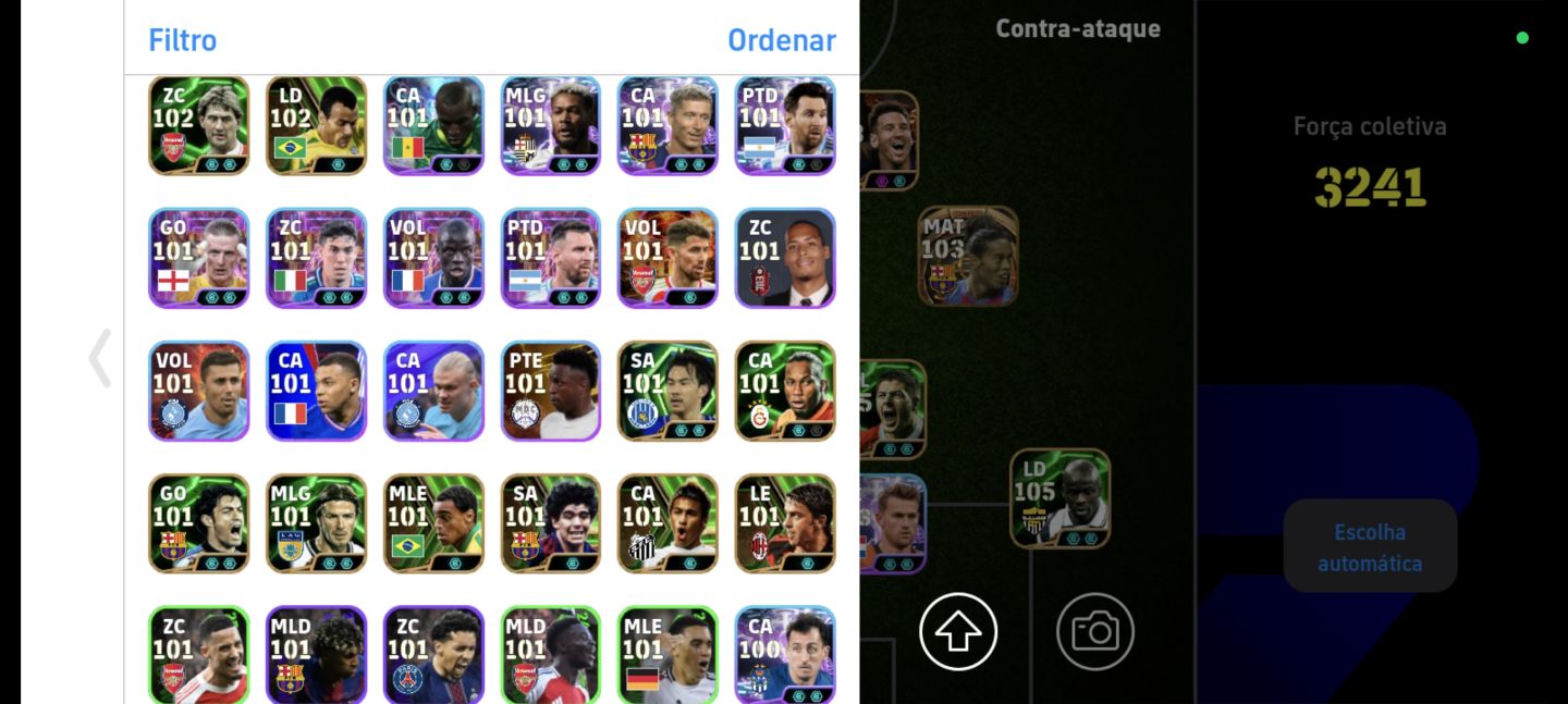 Conta efootebol muito boa com Messi blitz culler