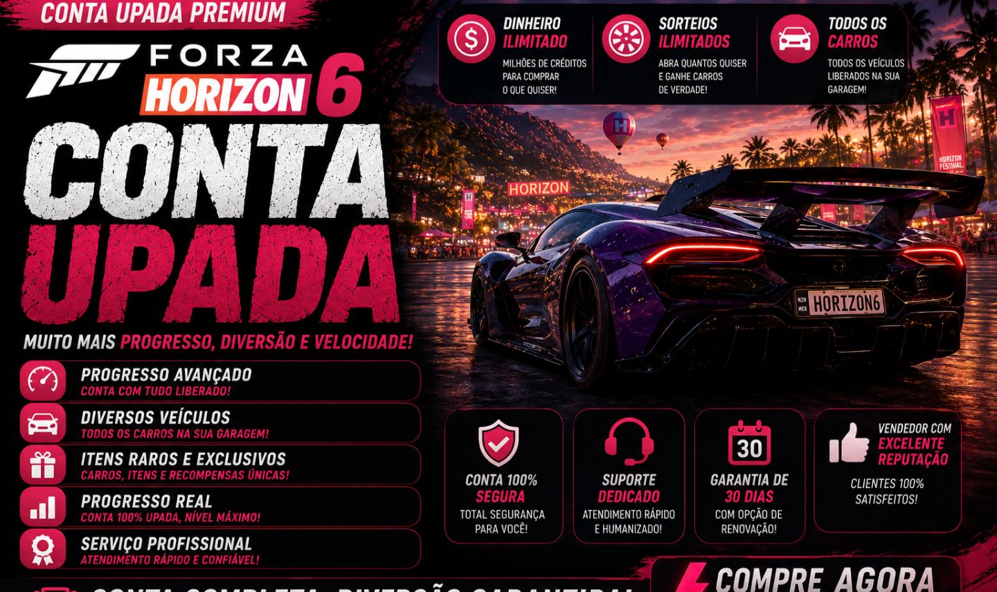 (PROMOÇÃO) Conta Upada Forza Horizon 6