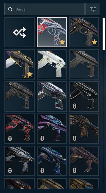 Conta valorant com muitas skins e antiga