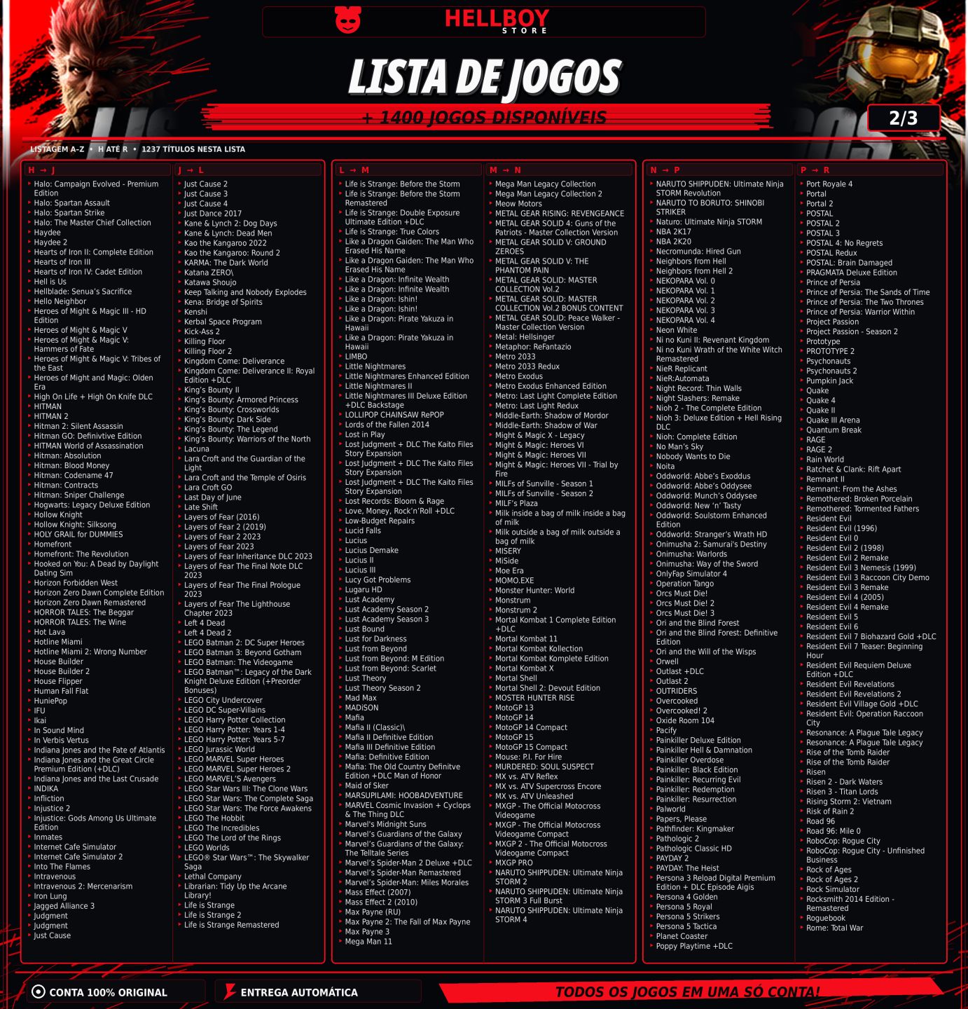 [JOGOS STEAM] COMBO ALL GAMES, JOGOS OFFLINE LANÇAMENTOS [ENTREGA AUTOMÁTICA]
