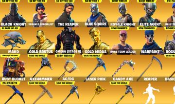Conta Fortnite OG [PSN/PC/XBOX] Black Knight + The Reaper 243 Skins FULL ACESSO