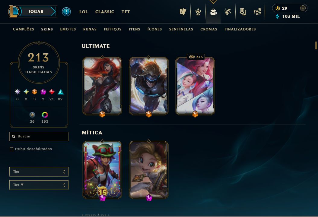 CONTA LOL À VENDA ELO ALTO ÓTIMO MMR PRONTA PARA JOGAR