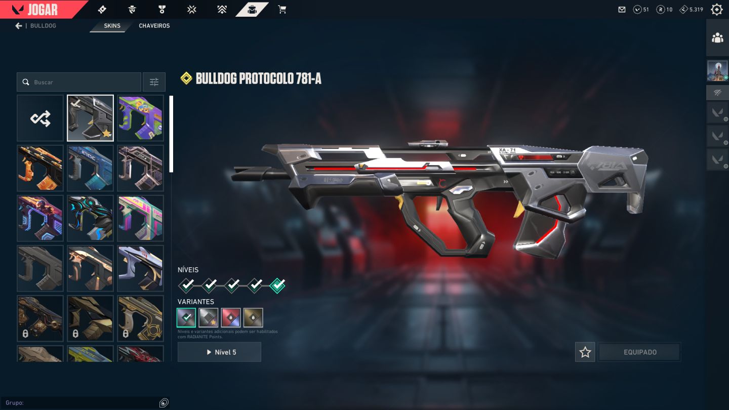 Conta Valorant, Peek ELO IMT, SKINS de todas armas e mais de 10 passes