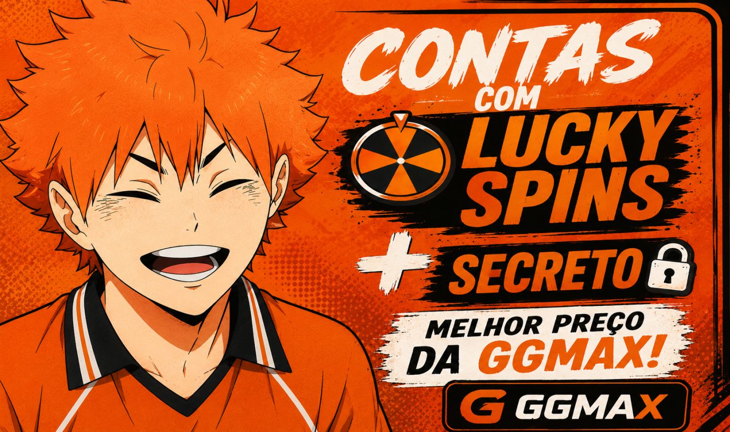 CONTAS COM SECRETO + LUCKY SPINS VOLLEYBOL/HAIKYUU - HIDARI EM PROMOÇÃO