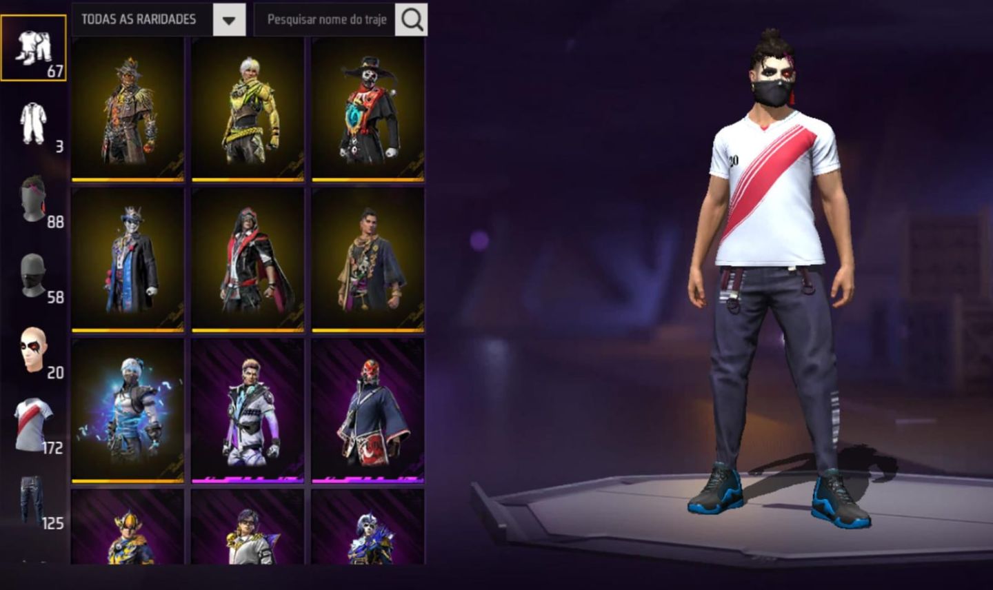 CONTA LEVEL 61 DE FREE FIRE MUITO BOA