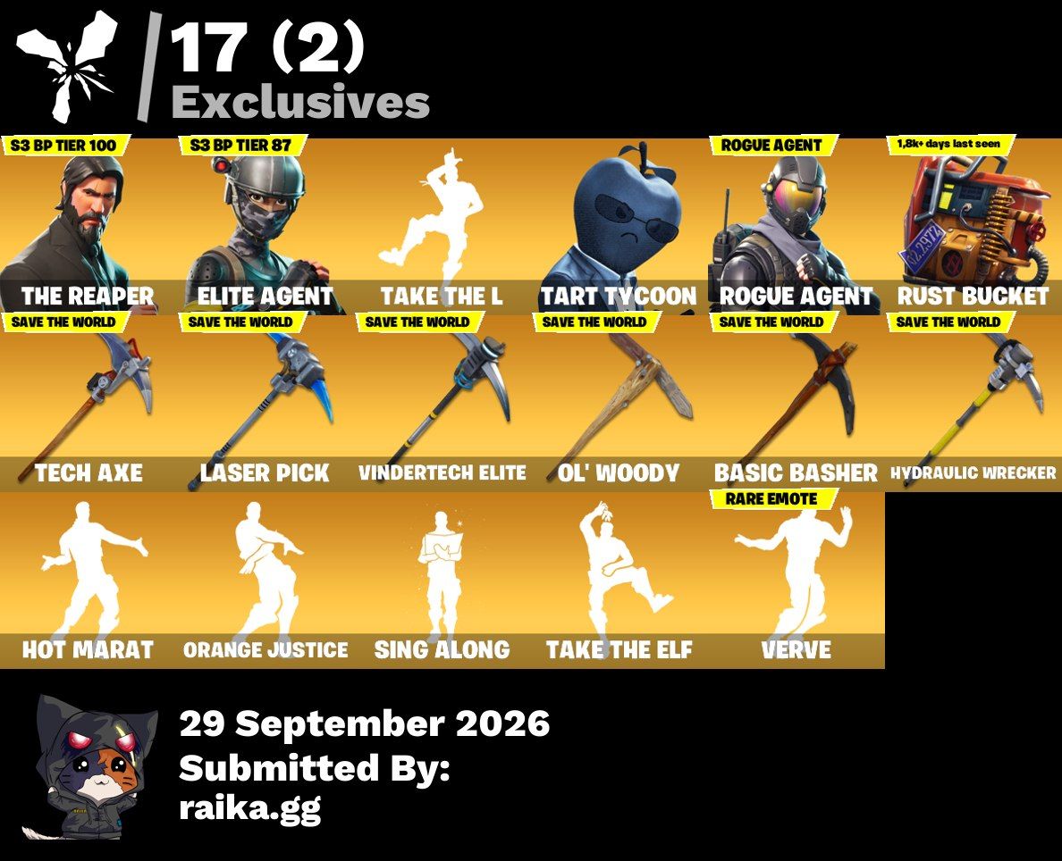 [CONTA RARA] COM CEIFADOR + TAKE THE L + AGENTE DE ELITE 53 SKINS