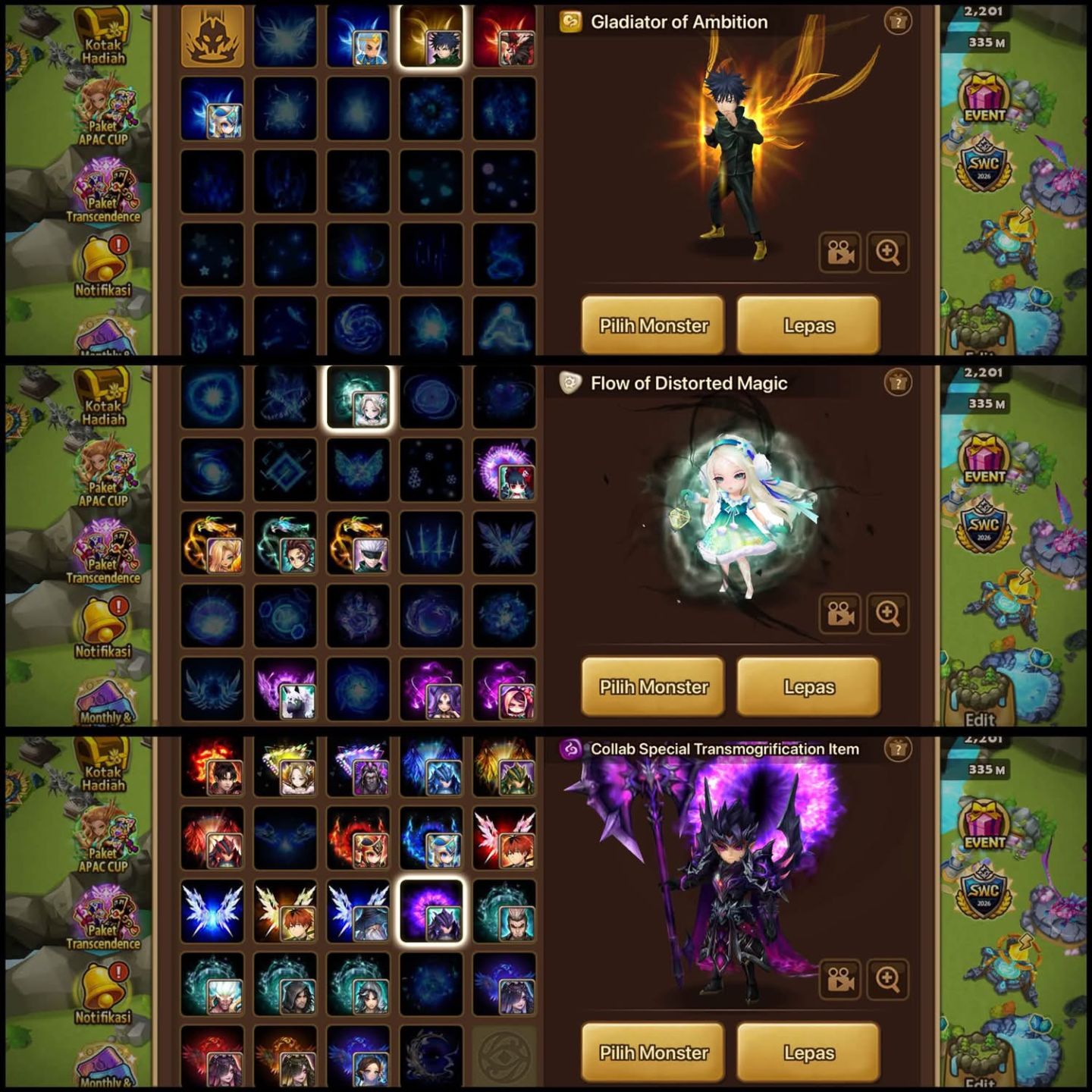CONTA 7LD SUMMONERS WAR MID GAME ASIA