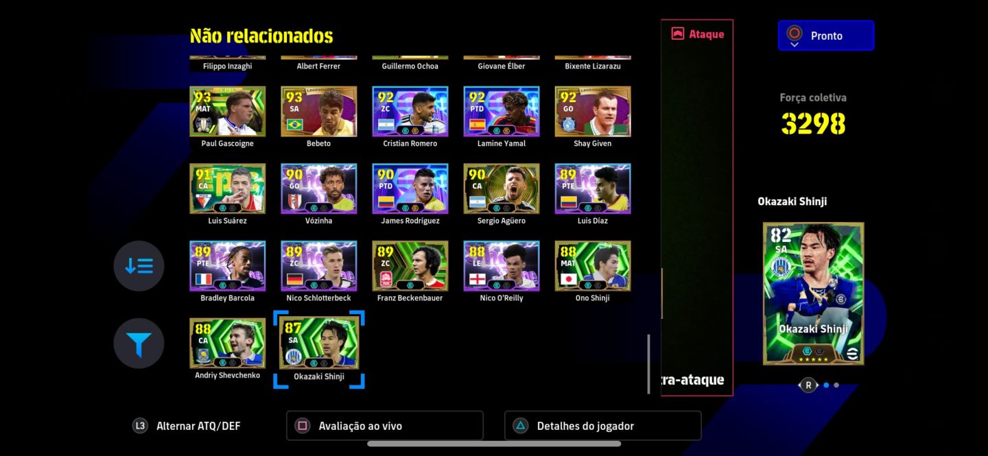 Conta no Efootbal full meta.